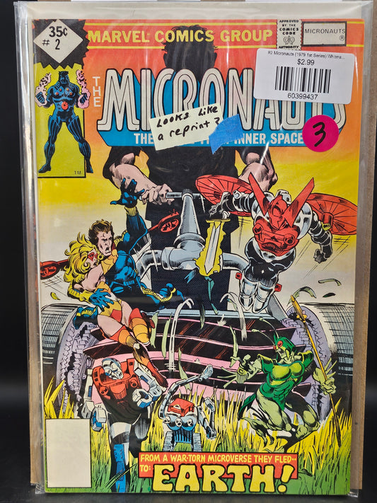 #2 Micronauts (1979 1st Series) Whitman Variants