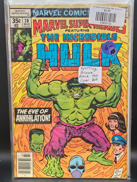 #70 Marvel Super Heroes (1967 1st Series)