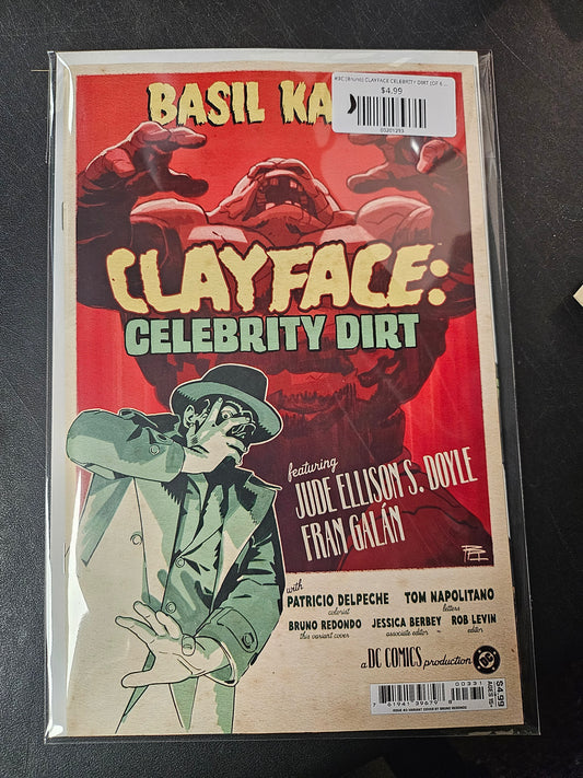 #3C (Bruno) CLAYFACE CELEBRITY DIRT (OF 6 BRUNO REDONDO CARD STOCK VAR)