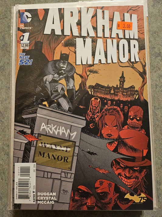 Batman: Arkham Manor – DC Comics – (2014–2015) – Volume 1 – Limited Series – #1 of 6 - Cover A