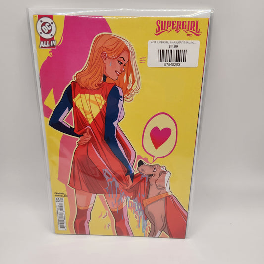 #12F SUPERGIRL  MARGUERITE SAUVAGE APRIL DROOLS CARD STOCK VAR (THE REIGN OF THE SUPERBOYS)