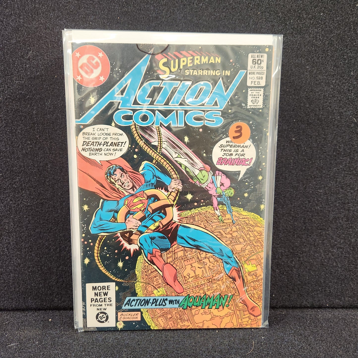 Action Comics #528 - The Brainiac-Luthor Plot (DC 1982)