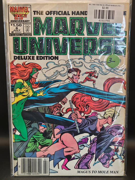 #8 (1985-1988 Marvel) Official Handbook of the Marvel Universe Deluxe Edition