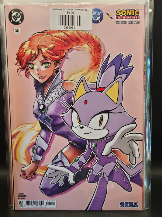 #3B (Saowee) DC X SONIC THE HEDGEHOG THE METAL LEGION (OF 5 SAOWEE CARD STOCK VAR)
