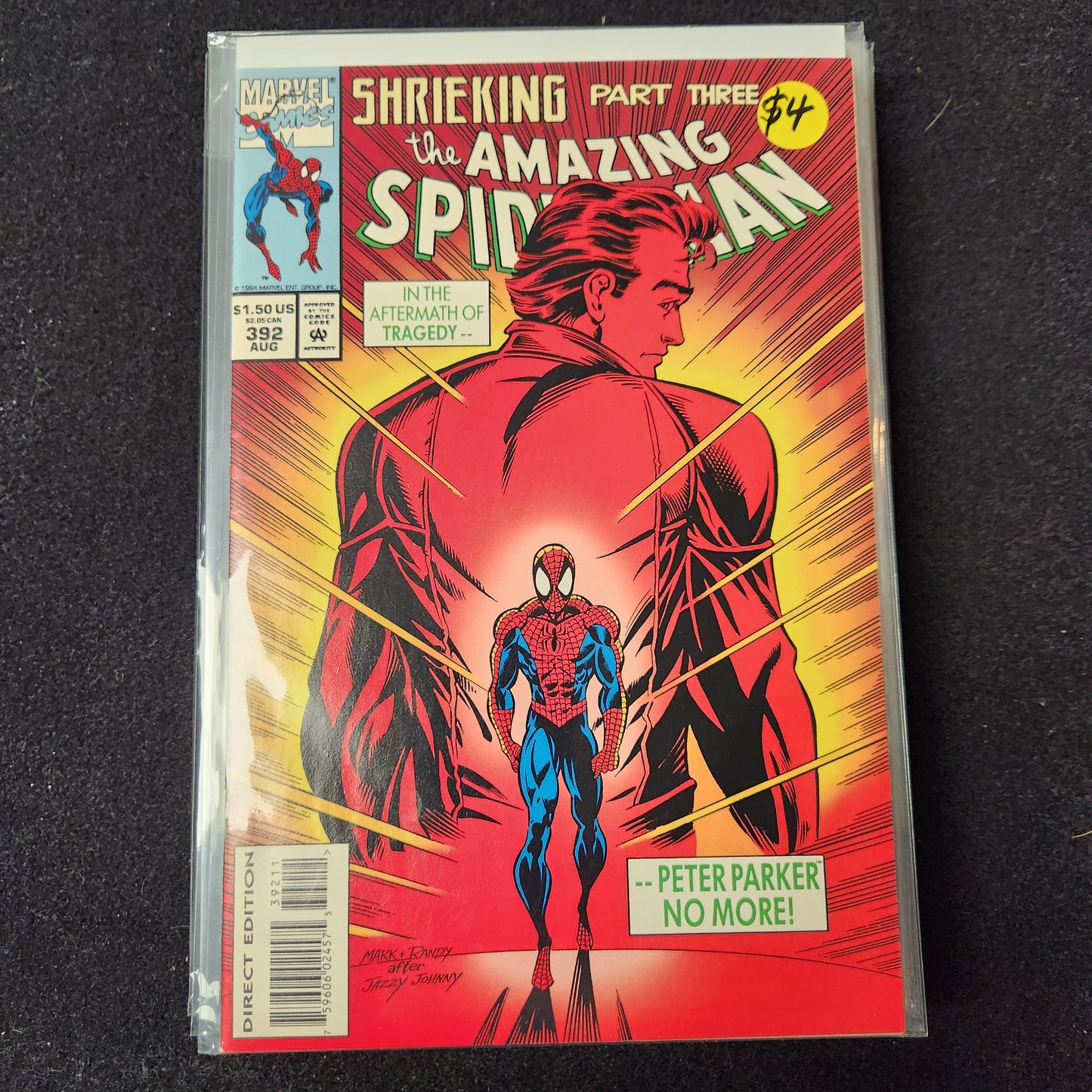 Amazing Spiderman V1 1963–1998 #392 (1994) — Shrieking Part Three