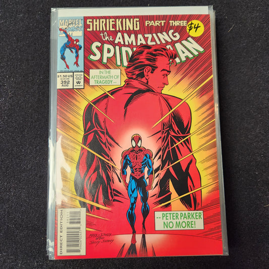Amazing Spiderman V1 1963–1998 #392 (1994) — Shrieking Part Three