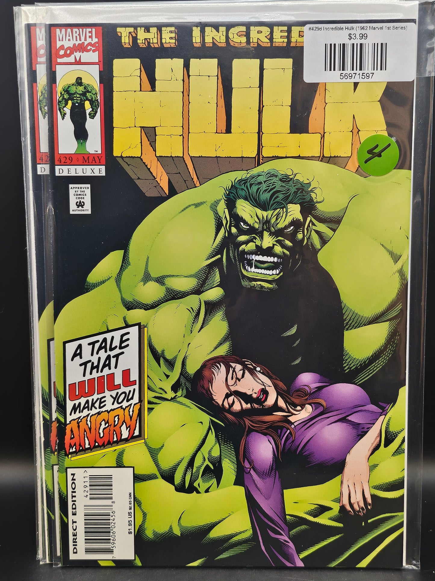 #429d Incredible Hulk (1962 Marvel 1st Series)