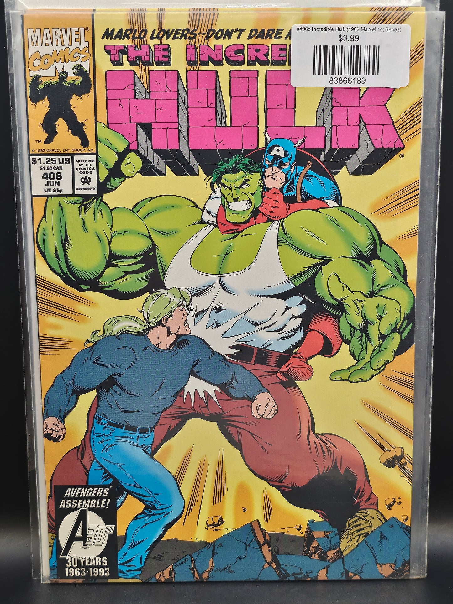 #406d Incredible Hulk (1962 Marvel 1st Series)