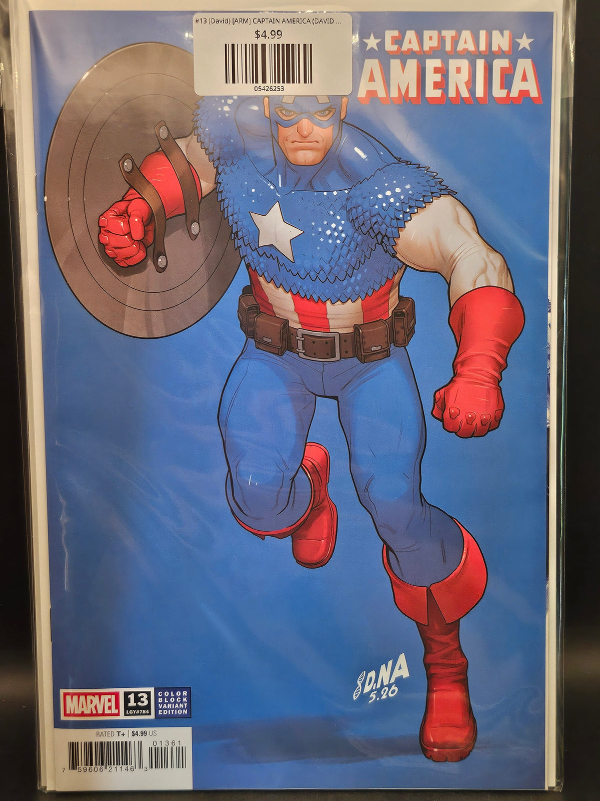 #13 (David) [ARM] CAPTAIN AMERICA (DAVID NAKAYAMA COLOR BLOCK BLUE VARIANT)