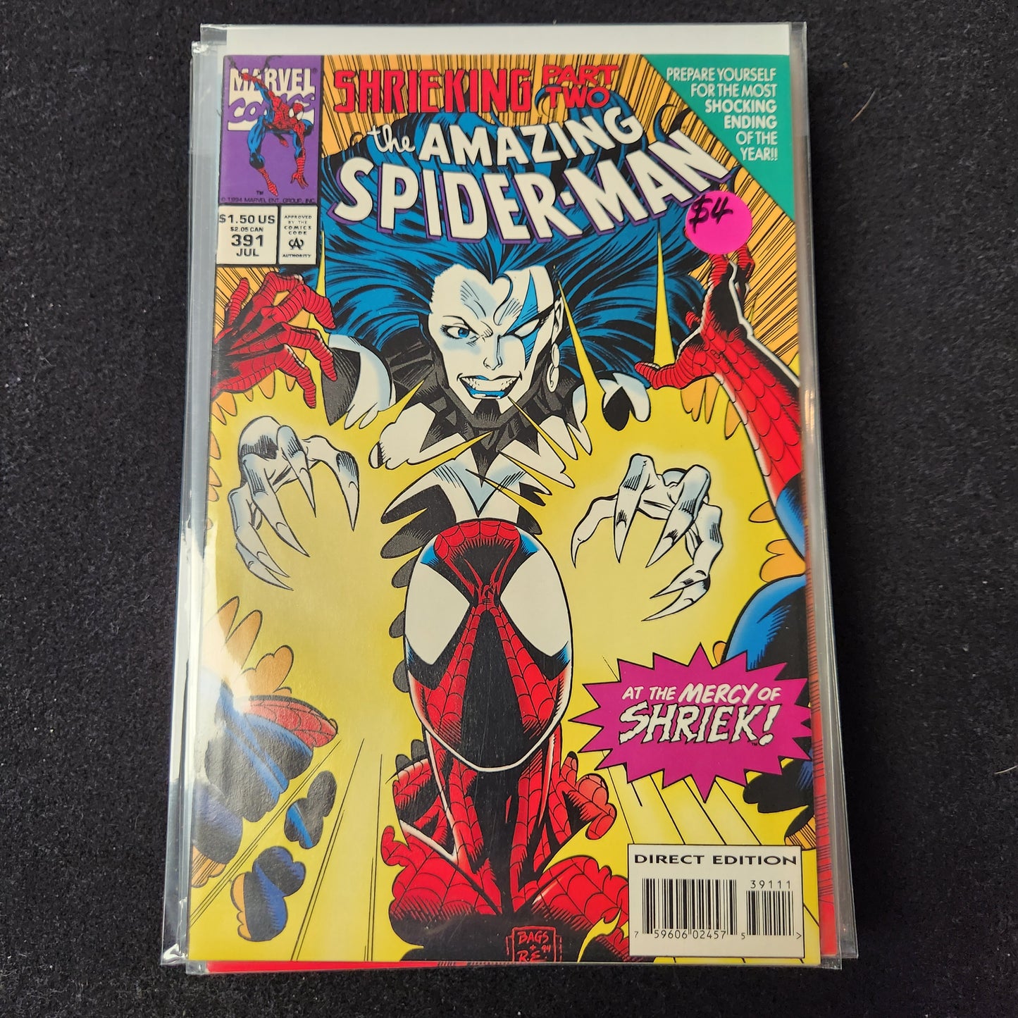 Amazing Spiderman V1 1963–1998 #391 (1994) — Shrieking Part Two