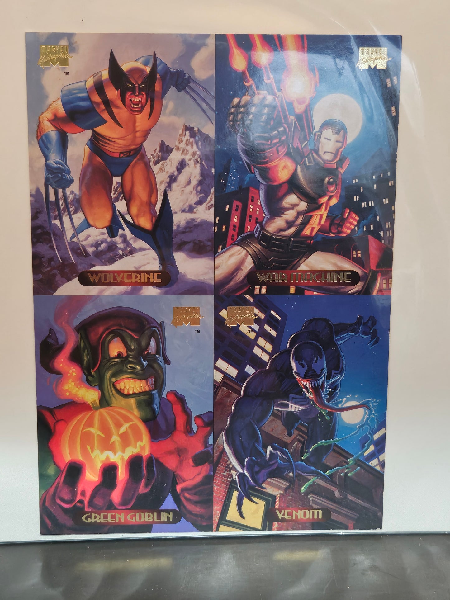 1995 Marvel Flair Annual 5 4 Card Uncut Promo 5"x7" Sheets & Marvel Metal &more