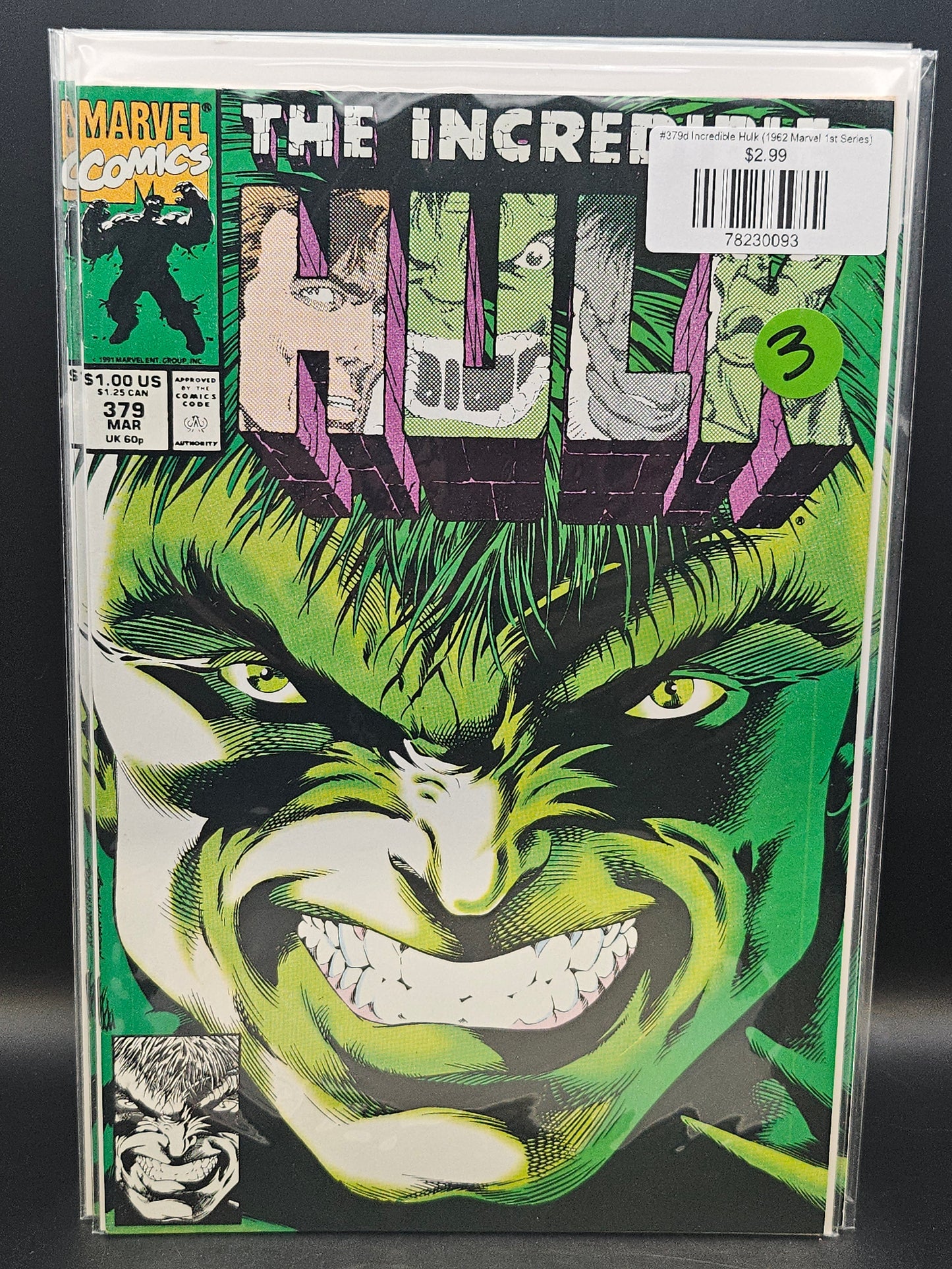 #379d Incredible Hulk (1962 Marvel 1st Series)
