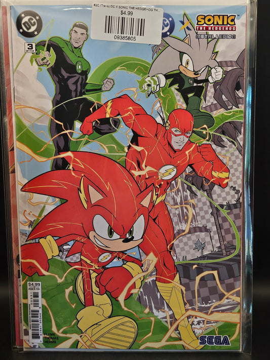 #3C (Travis) DC X SONIC THE HEDGEHOG THE METAL LEGION (OF 5 TRAVIS MERCER CARD STOCK VAR)