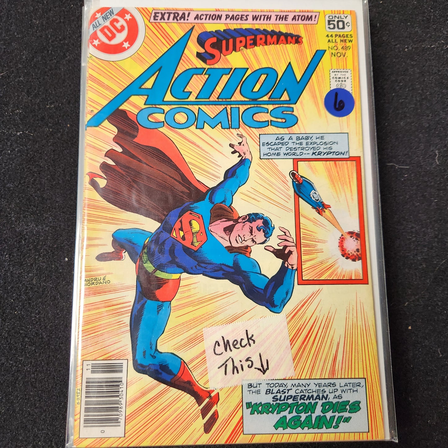 Action Comics #489 - Krypton Dies Again (DC 1978)