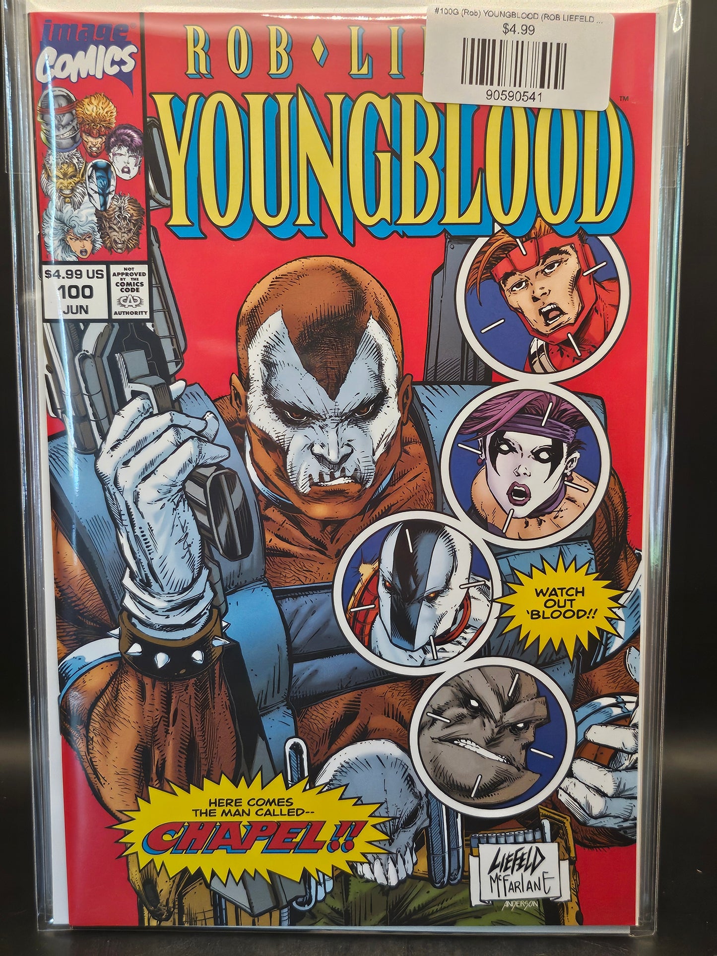 #100G (Rob) YOUNGBLOOD (ROB LIEFELD & TODD MCFARLANE RETRO VAR)