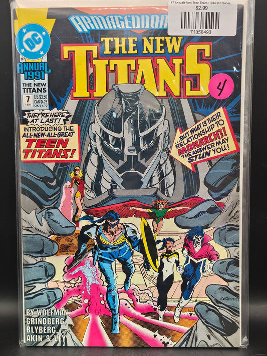 #7 Annuals New Teen Titans (1984 2nd Series) New Titans