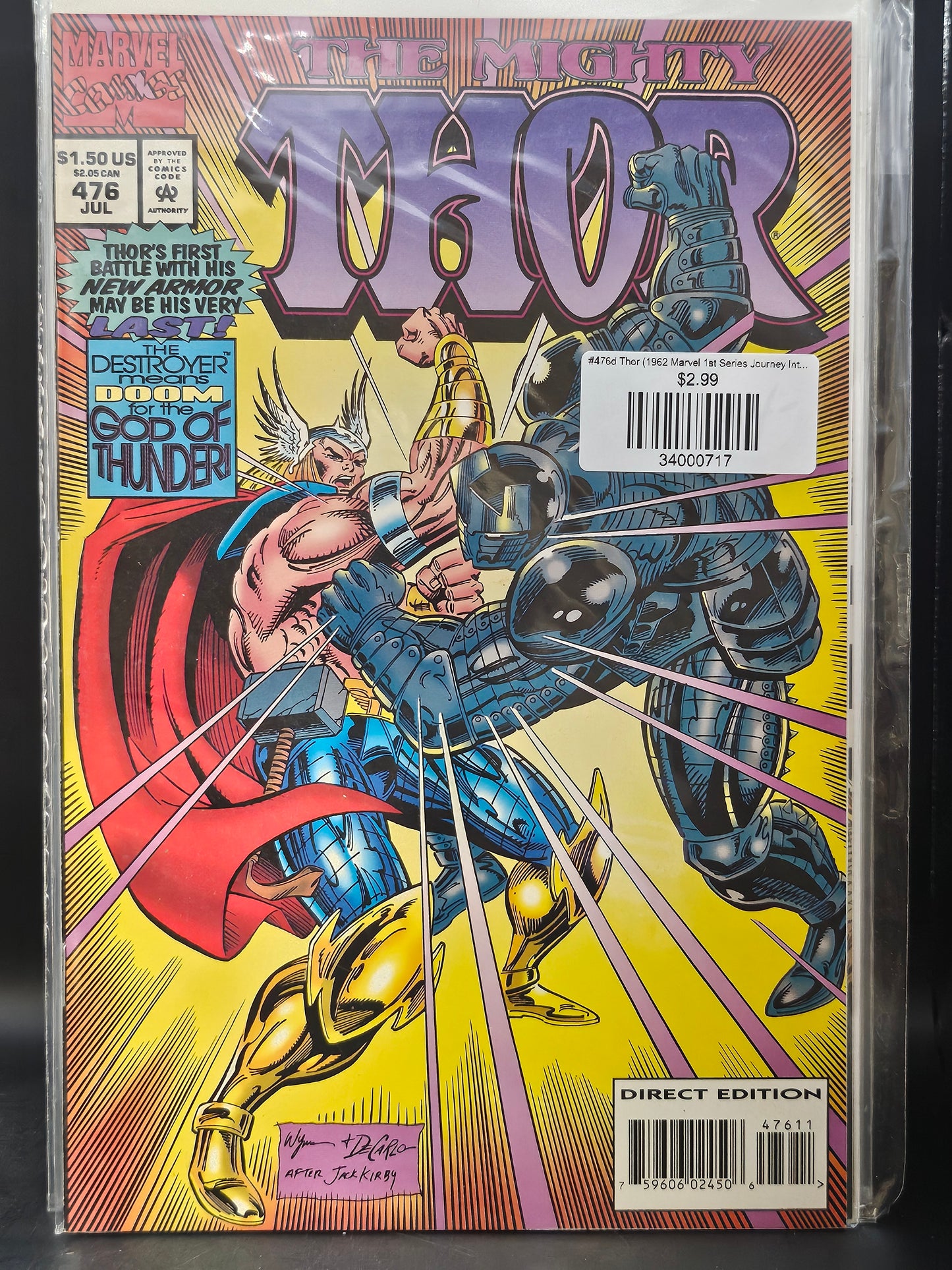 #476d Thor (1962 Marvel 1st Series Journey Into Mystery)