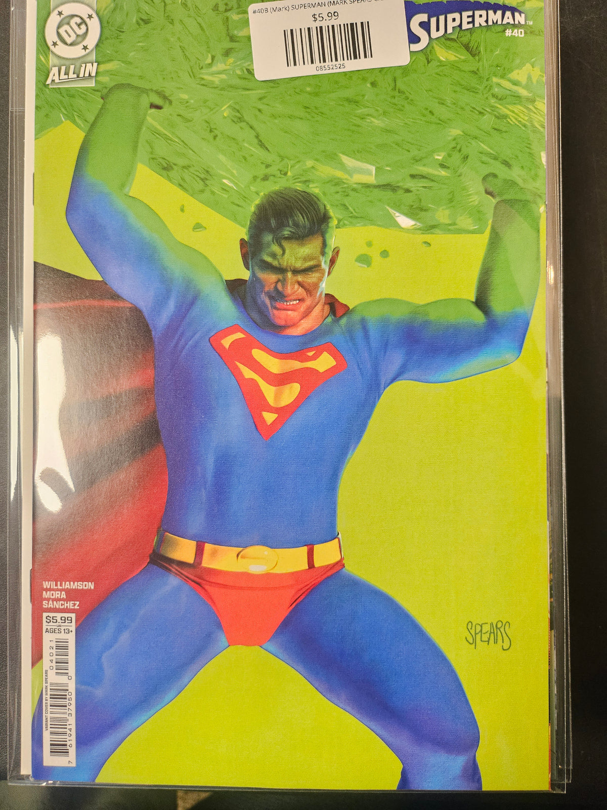 #40B (Mark) SUPERMAN (MARK SPEARS CARD STOCK VAR)