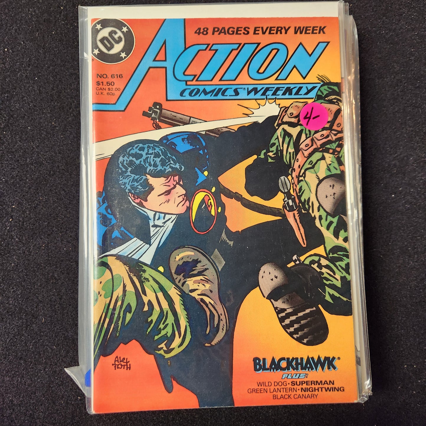 Action Comics #616 - Featuring Blackhawk (DC 1988)
