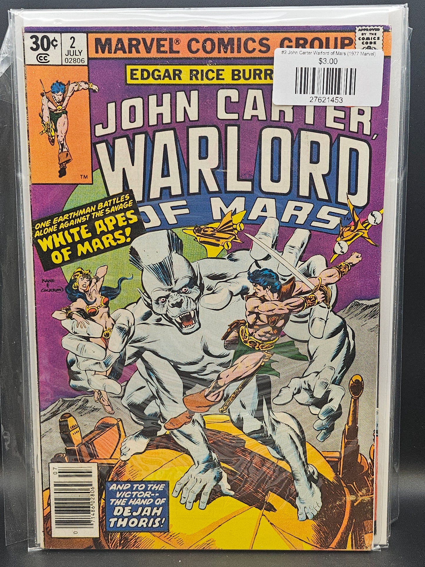 #2 John Carter Warlord of Mars (1977 Marvel)