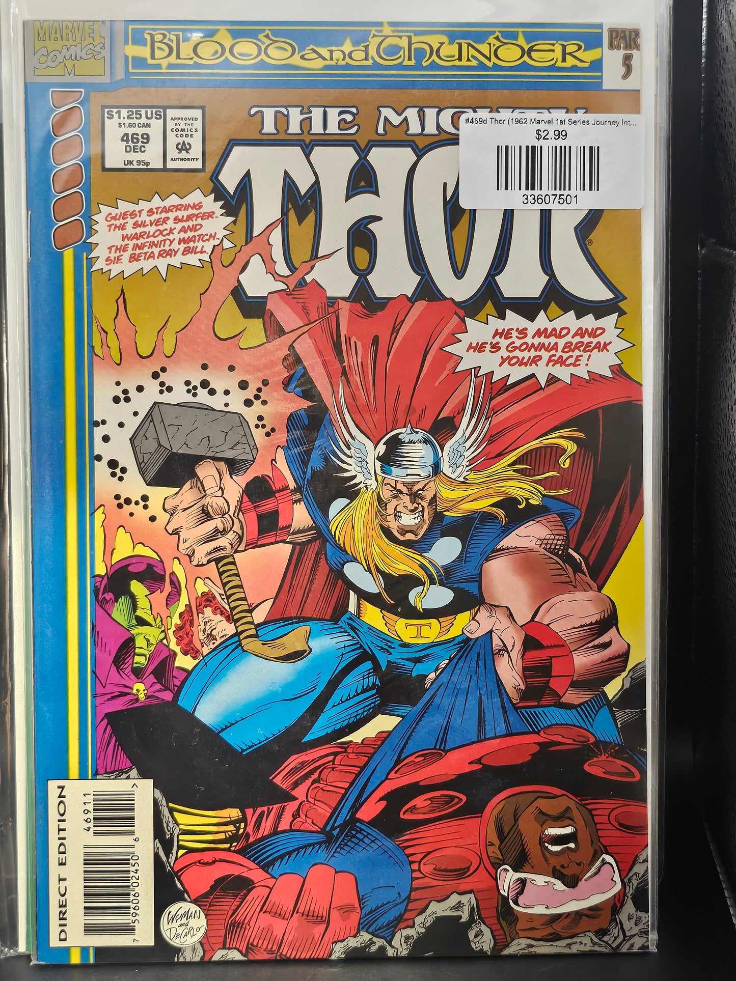 #469d Thor (1962 Marvel 1st Series Journey Into Mystery)