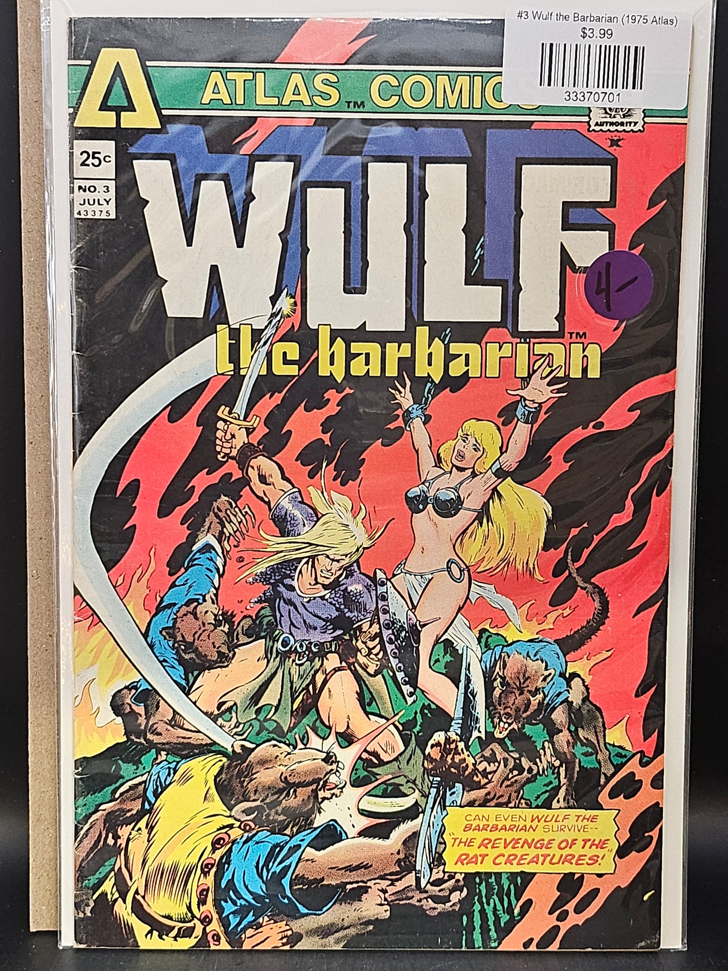 #3 Wulf the Barbarian (1975 Atlas)