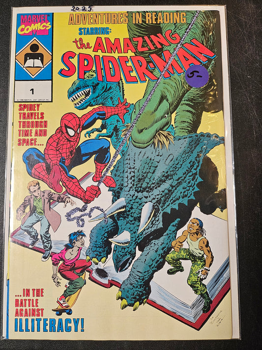 Adventures in Reading Starring the Amazing Spider-Man – Marvel Comics – (1990) – Volume 1 – #1 – ONE SHOT