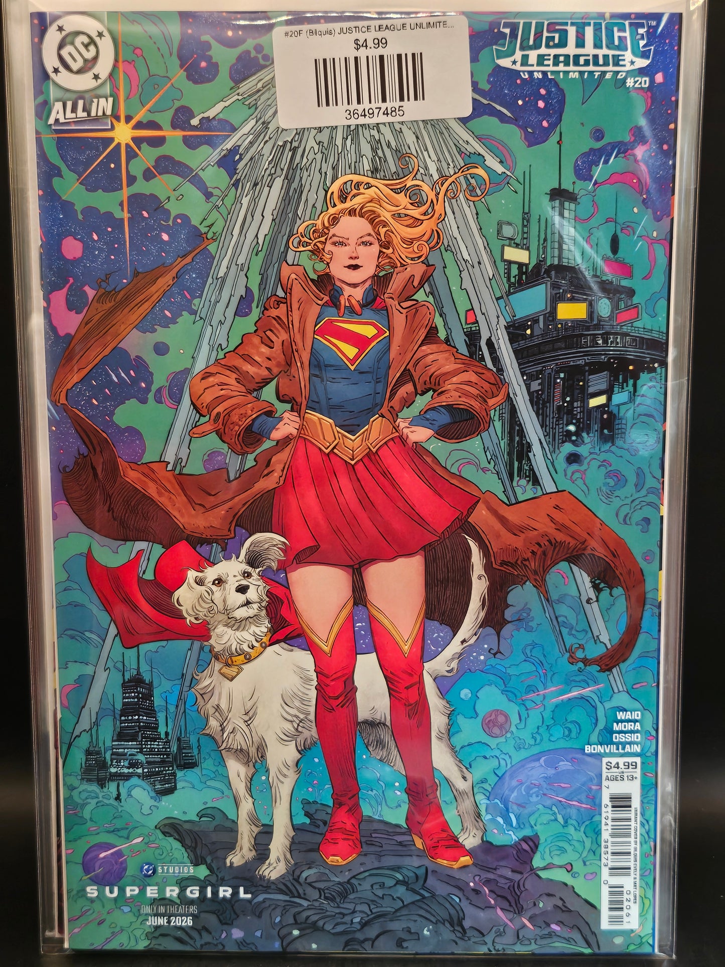 #20F (Bilquis) JUSTICE LEAGUE UNLIMITED (BILQUIS EVELY SUPERGIRL MOVIE CARD STOCK VAR)