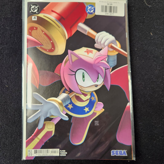 #4 (Second) (OF 5) DC X SONIC THE HEDGEHOG (Printing Deegeemin Connecting)