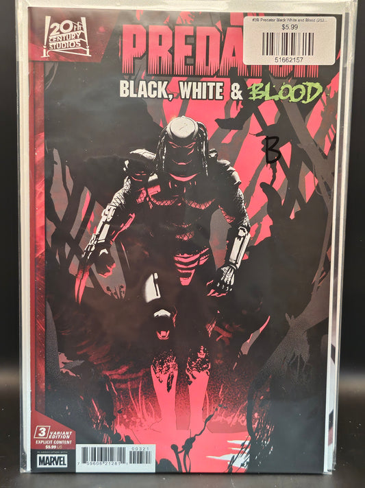 #3B Predator Black White and Blood (2025 Marvel)
