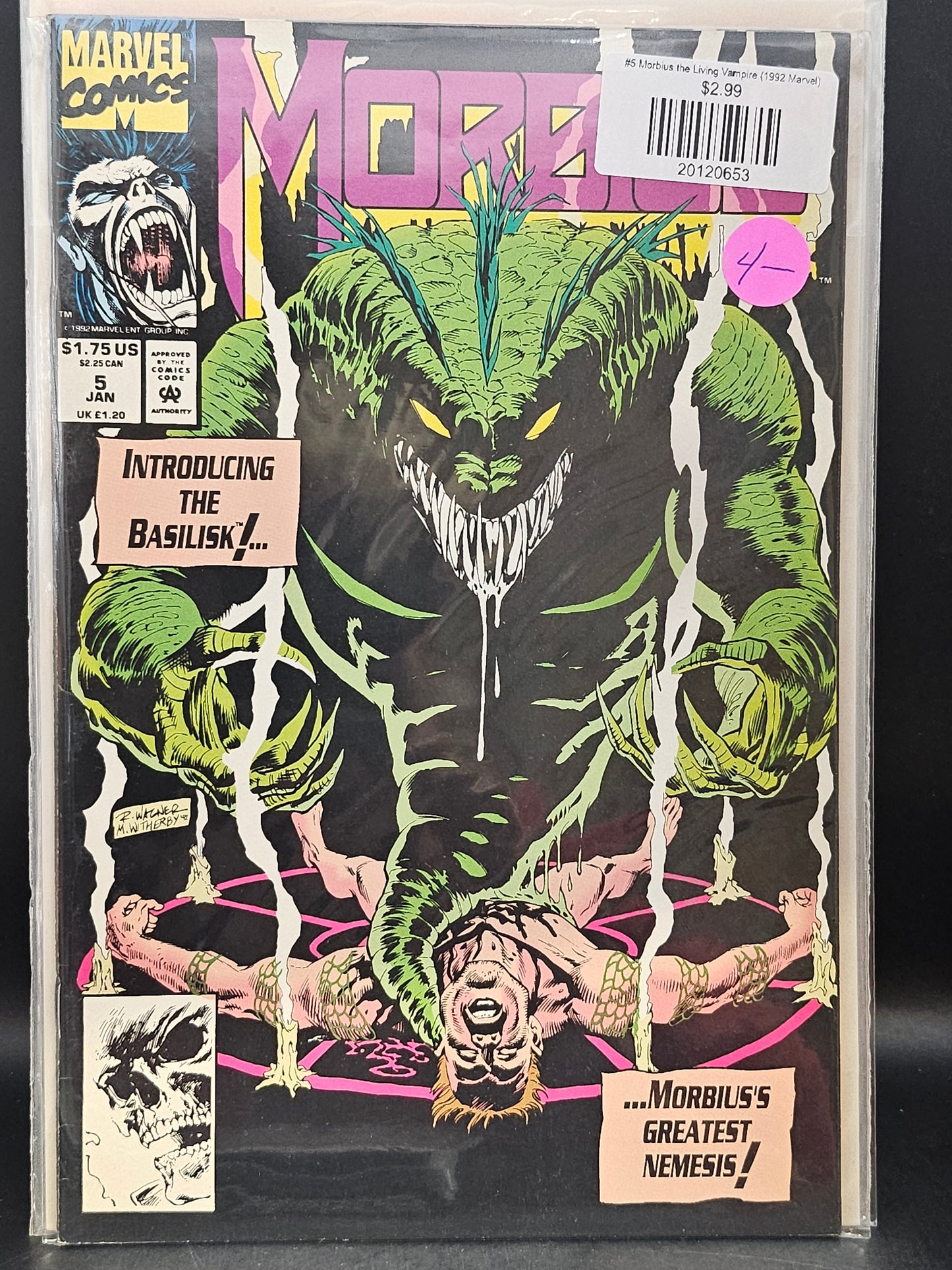 #5 Morbius the Living Vampire (1992 Marvel)
