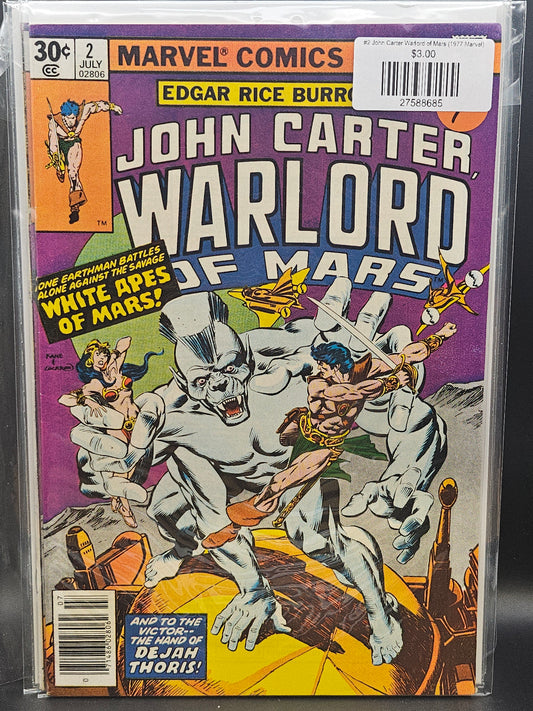 #2 John Carter Warlord of Mars (1977 Marvel)