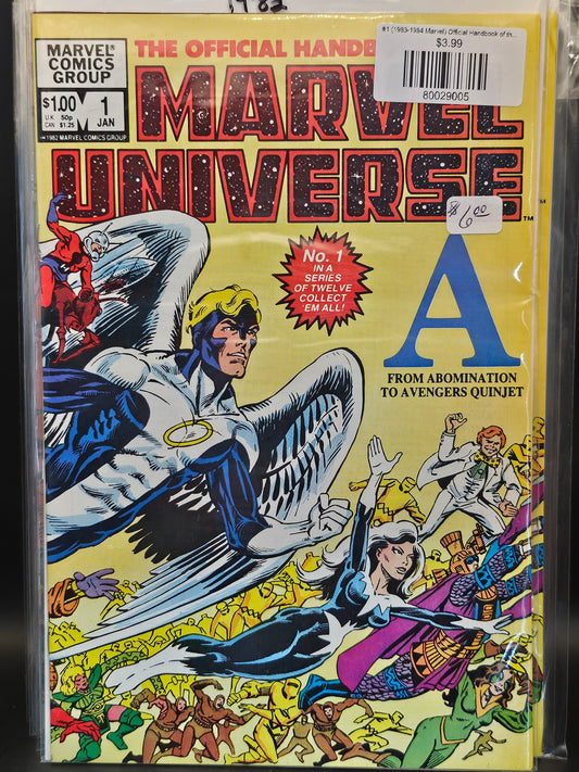 #1 (1983-1984 Marvel) Official Handbook of the Marvel Universe
