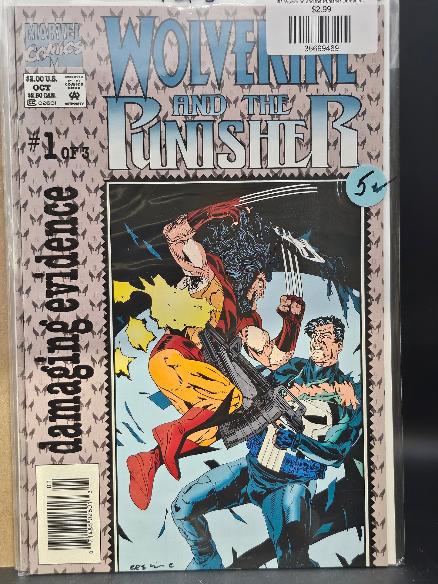 #1 Wolverine and the Punisher Damaging Evidence (1993 Marvel)