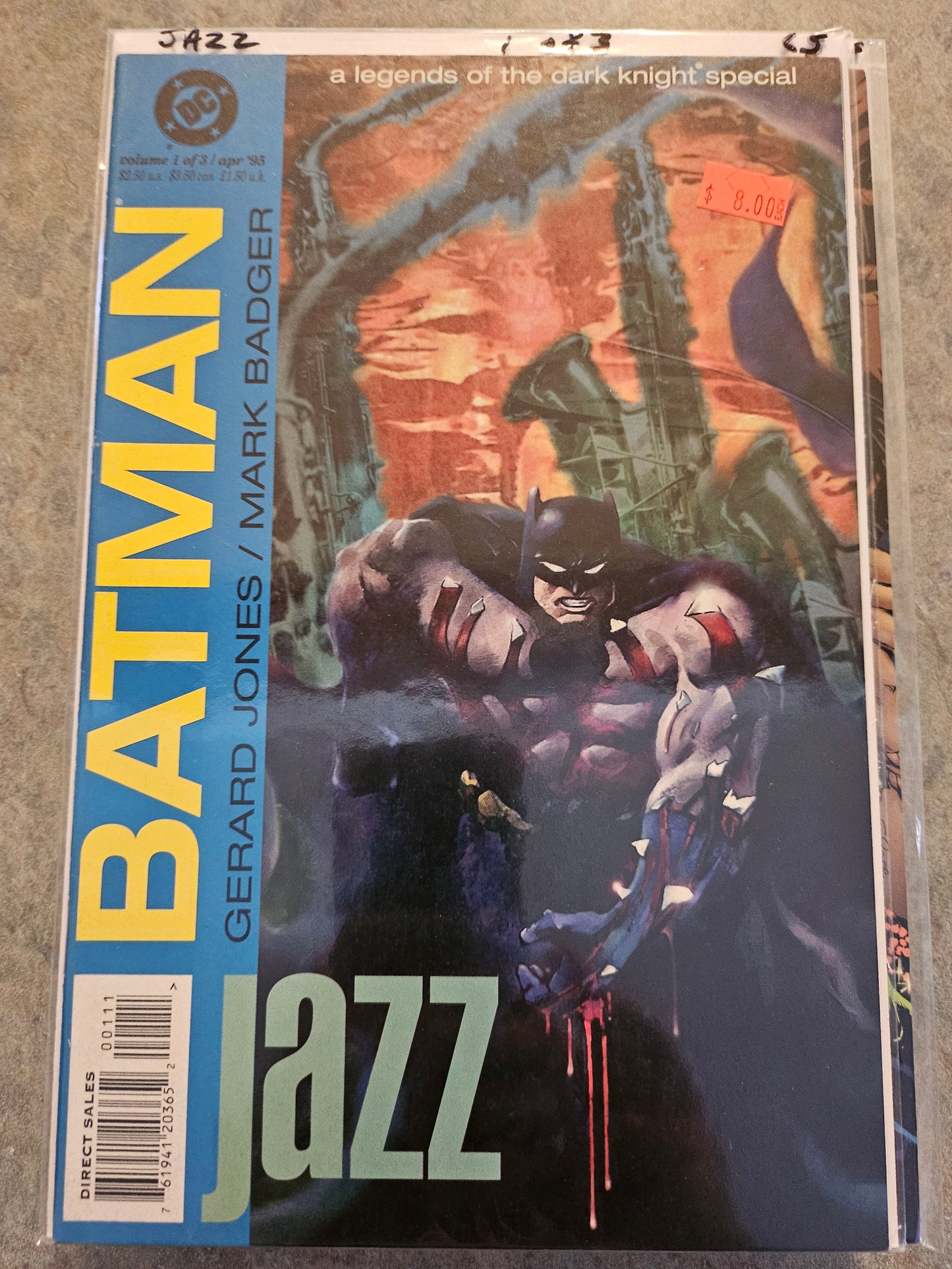 Batman: Legends of the Dark Knight - Jazz – DC Comics – (1995) – Volume 1 – Limited Series – #1 of 3