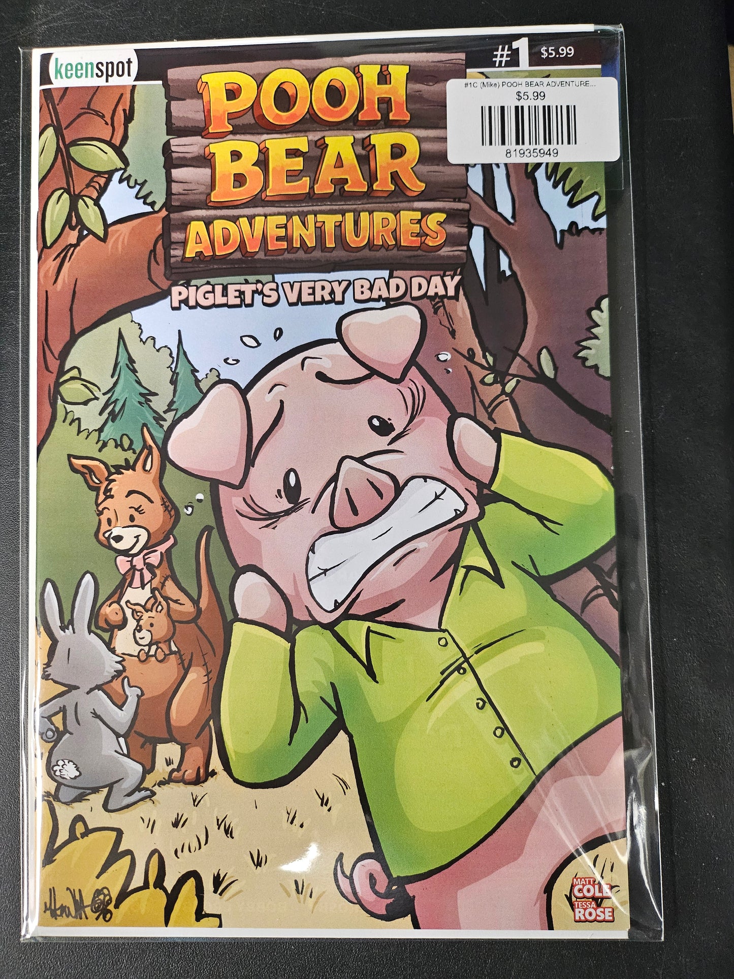 #1C (Mike) POOH BEAR ADVENTURES PIGLETS VERY BAD DAY (ONE SHOT MIKE WHITE VAR)