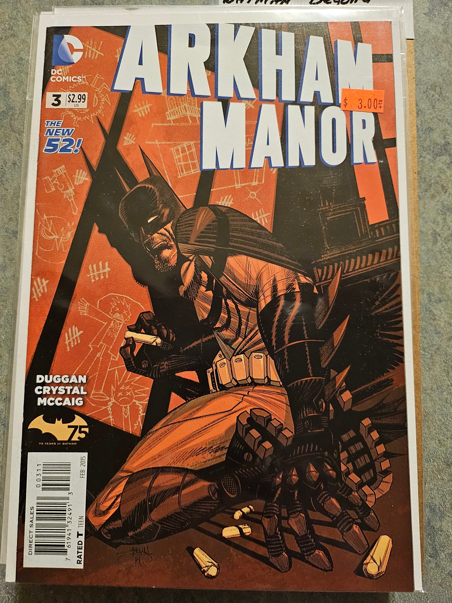 Batman: Arkham Manor – DC Comics – (2014–2015) – Volume 1 – Limited Series – #3 of 6 - Cover A