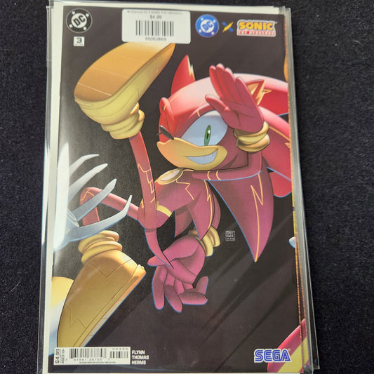#3 (Second) DC X SONIC THE HEDGEHOG (Second Printing Deegeemin Connecting OF 5)