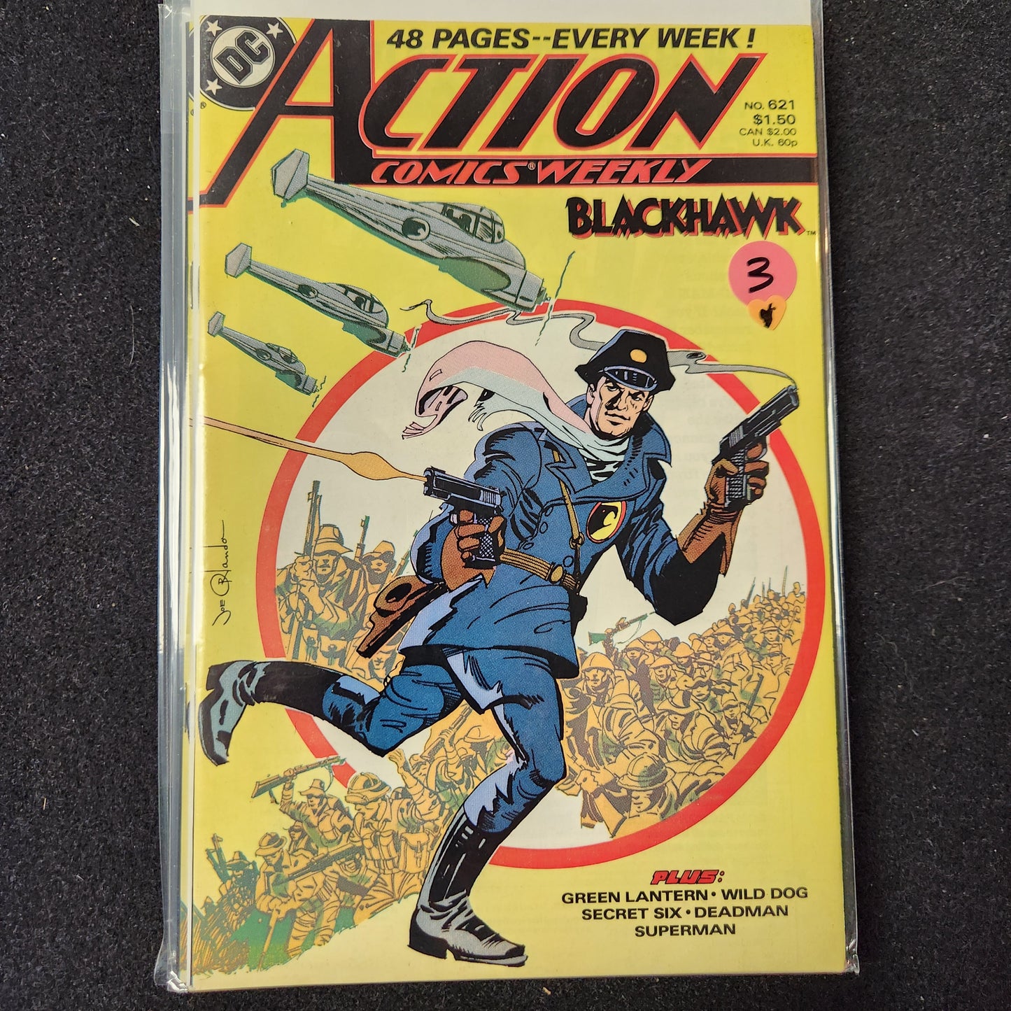 Action Comics #621 - Featuring Blackhawk (DC 1988)