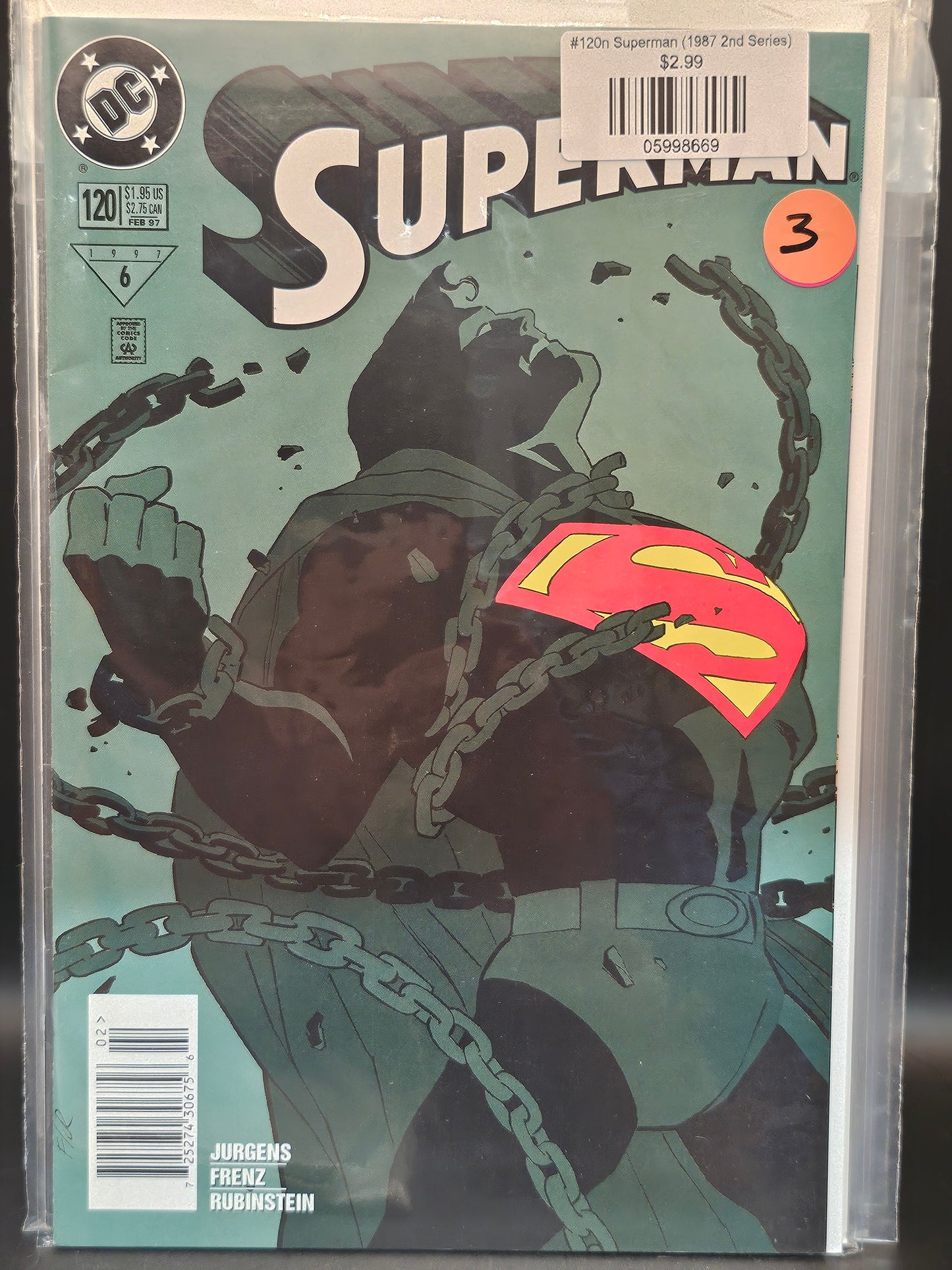 #120n Superman (1987 2nd Series)