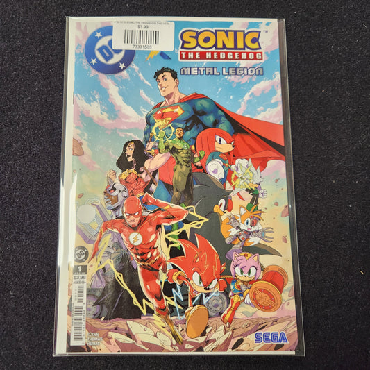 #1A DC X SONIC THE HEDGEHOG THE METAL LEGION (OF 5) PABLO M COLLAR (OF 5)