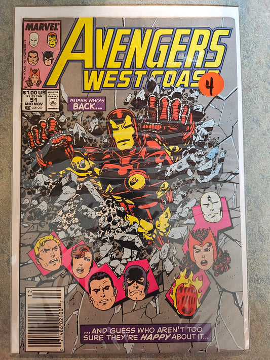 Avengers West Coast – Marvel Comics – (1989–1994) – Volume 1 – #51