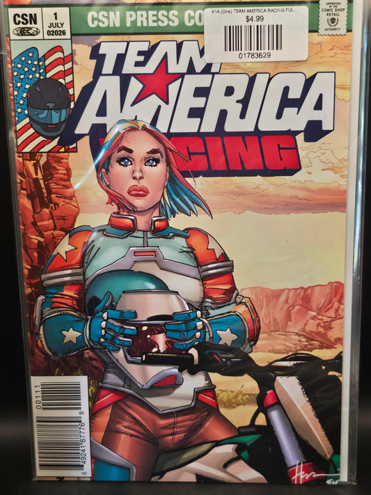 #1A (One) TEAM AMERICA RACING FULL THROTTLE EDITION (ONE SHOT HOWARD CHAYKIN)