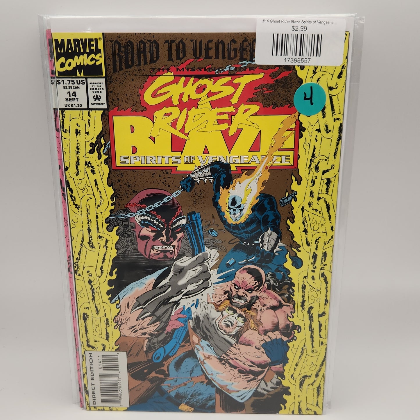 #14 Ghost Rider Blaze Spirits of Vengeance (1992 Marvel)
