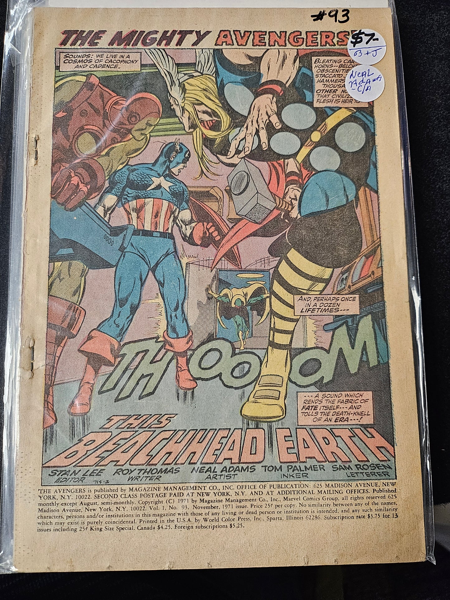 Avengers – Marvel Comics – (1963–1999) – Volume 1 – #93