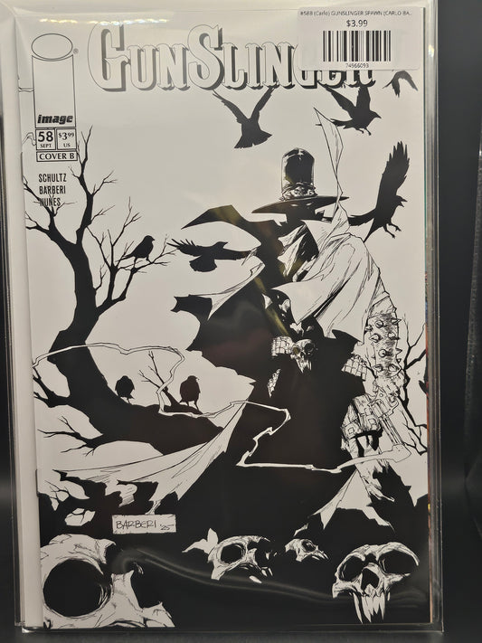 #58B (Carlo) GUNSLINGER SPAWN (CARLO BARBERI B&W VAR)
