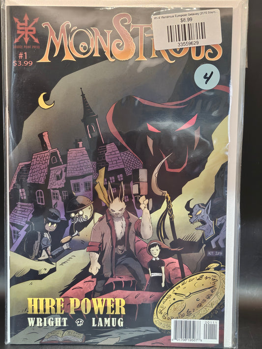 #1-4 Monstrous European Getaway (2019 Source Point Press)