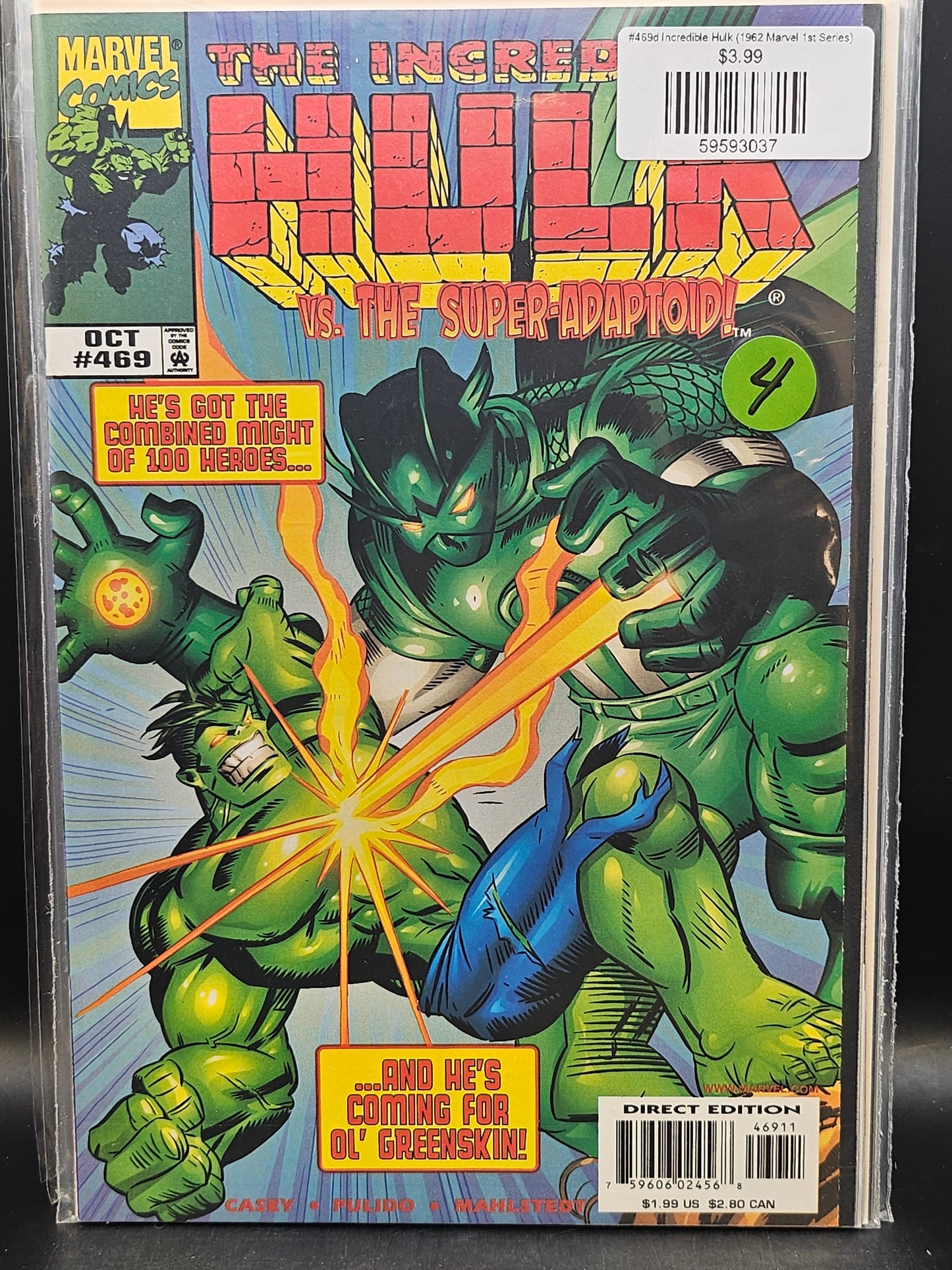 #469d Incredible Hulk (1962 Marvel 1st Series)