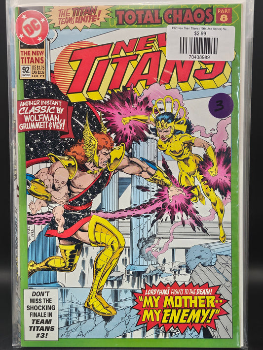 #92 New Teen Titans (1984 2nd Series) New Titans