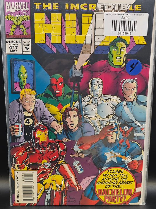#417d Incredible Hulk (1962 Marvel 1st Series)